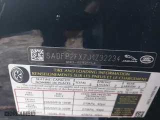 2018 Jaguar E-PACE SE with VIN SADFP2FX7J1Z32234, listed as a IAAI auction lot 41556591 with 40,991 mi miles. Bid and sale history available at carsss.com. Image 9.