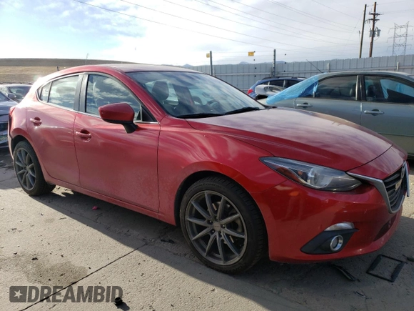 2014 Mazda 3 S Touring with VIN JM1BM1L30E1190845, listed as a Copart auction lot 85344714 with 123,775 mi miles and Salvage Title. Bid and sale history available at DreamBid. Image 4.