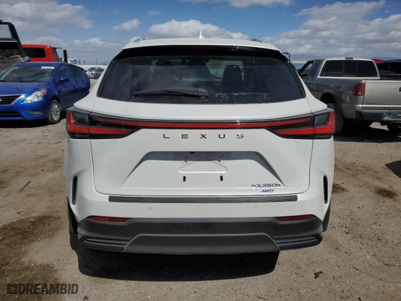 2025 Lexus NX with VIN JTJHKCEZ7S2041350, listed as a Copart auction lot 47592525 with 4,048 mi miles and Salvage Title. Bid and sale history available at carsss.com. Image 6.