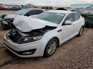 2013 Kia Optima LX with VIN KNAGM4A77D5440227, listed as a Copart auction lot 49470995 with 81,140 mi miles and Salvage Title. Bid and sale history available at carsss.com. Image 1.