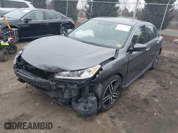 2017 Honda Accord Sport with VIN 1HGCR2F59HA077331, listed as a IAAI auction lot 41727621 with 254,635 mi miles. Bid and sale history available at carsss.com. Image 17.