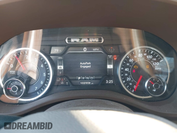 2020 Ram 1500 with VIN 1C6RRERG6LN229520, listed as a IAAI auction lot 41571774 with 102,908 mi miles and . Bid and sale history available at DreamBid. Image 7.