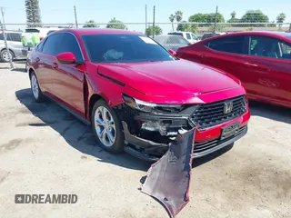 2024 Honda Accord LX z VIN 1HGCY1F23RA014729, wystawiony jako IAAI lot #42294193 z przebiegiem 23 932 mil mil oraz . Historia ofert i sprzedaży dostępna na DreamBid. Obrazek 1.