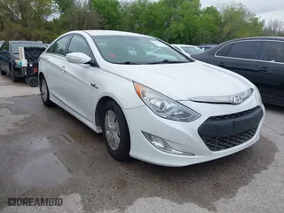 2015 Hyundai Sonata Hybrid Limited with VIN KMHEC4A45FA134510, listed as a IAAI auction lot 41916668 with 152,666 mi miles. Bid and sale history available at carsss.com. Image 1.