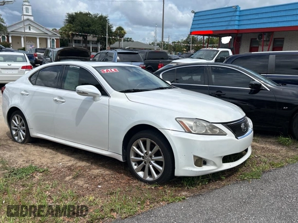 2010 Lexus IS 250 z VIN JTHCF5C2XA2032903, wystawiony jako Copart lot #63826195 z przebiegiem 197 155 mil mil oraz Szkoda całkowita • Salvage title. Historia ofert i sprzedaży dostępna na DreamBid. Obrazek 1.