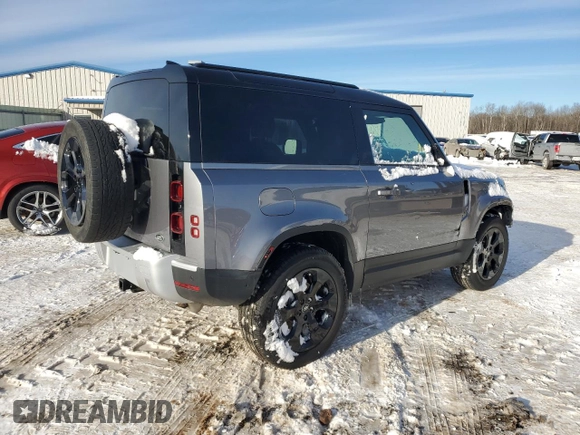 2023 Land Rover Defender S with VIN SALEJ6EX7P2243744, listed as a Copart auction lot 88471945 with 18,822 mi miles and Salvage title. Bid and sale history available at DreamBid. Image 3.