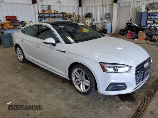 2019 Audi A5 Sportback Premium Plus with VIN WAUBNCF5XKA030616, listed as a Copart auction lot 46519295 with 96,584 mi miles and Salvage Title. Bid and sale history available at carsss.com. Image 4.