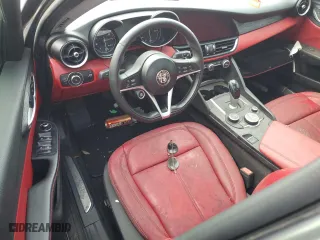 2018 Alfa Romeo Giulia with VIN ZARFAEBN3J7595289, listed as a Copart auction lot 76635464 with 0 mi miles and Non Repairable. Bid and sale history available at carsss.com. Image 8.