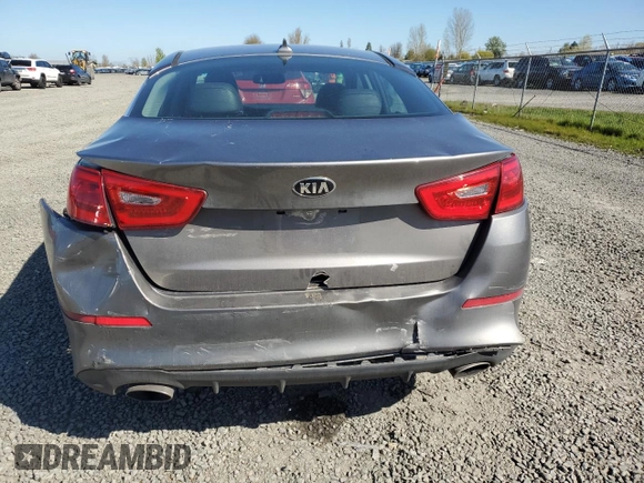 2015 Kia Optima SX with VIN 5XXGR4A7XFG510483, listed as a Copart auction lot 47249794 with 117,456 mi miles and Salvage Title. Bid and sale history available at carsss.com. Image 6.