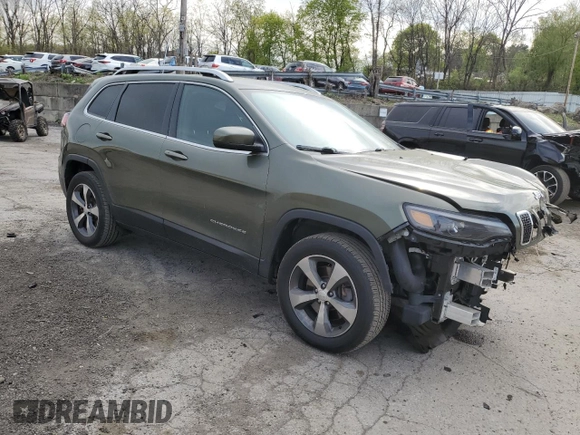 2019 Jeep Cherokee Limited with VIN 1C4PJMDX8KD276500, listed as a Copart auction lot 54837115 with 61,974 mi miles and Salvage Title. Bid and sale history available at carsss.com. Image 4.