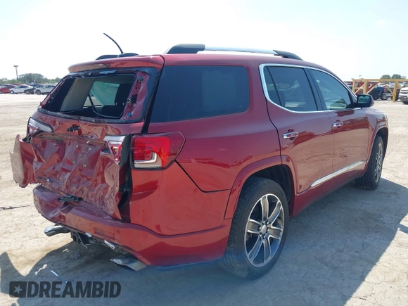 2019 GMC Acadia Denali with VIN 1GKKNPLS0KZ147924, listed as a IAAI auction lot 42458889 with 33,433 mi miles and . Bid and sale history available at DreamBid. Image 4.