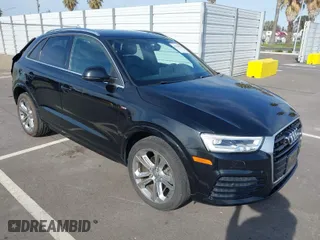 2018 Audi Q3 Premium Plus with VIN WA1JCCFS2JR009411, listed as a IAAI auction lot 41754526 with 85,781 mi miles. Bid and sale history available at carsss.com. Image 1.
