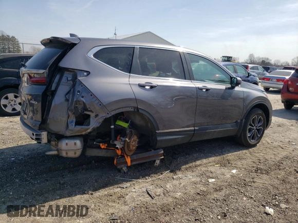 2020 Honda CR-V EX with VIN 2HKRW2H50LH628021, listed as a Copart auction lot 48953955 with 69,565 mi miles and Salvage Title. Bid and sale history available at carsss.com. Image 3.