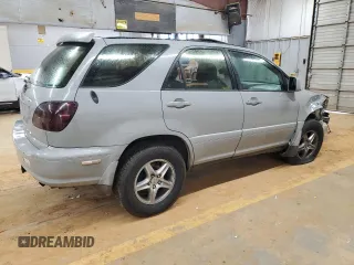 1999 Lexus RX 300 Luxury SUV with VIN JT6HF10U9X0016046, listed as a Copart auction lot 89170055 with 287,807 mi miles and Salvage Title. Bid and sale history available at carsss.com. Image 3.