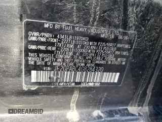 2016 Subaru Crosstrek Premium z VIN JF2GPABC4G8284320, wystawiony jako Copart lot #83406534 z przebiegiem 151 690 mil mil oraz Szkoda całkowita • Salvage title. Historia ofert i sprzedaży dostępna na DreamBid. Obrazek 12.