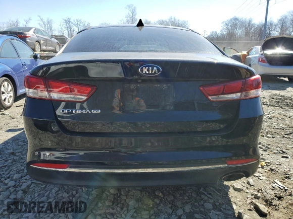 2017 Kia Optima LX with VIN KNAGT4L38H5154177, listed as a Copart auction lot 46681585 with 72,075 mi miles and Salvage Title. Bid and sale history available at carsss.com. Image 6.