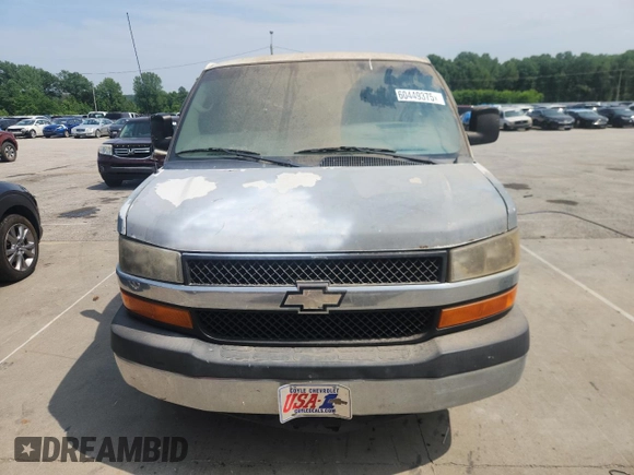 2010 Chevrolet Express Cargo with VIN 1GCZGFBG5A1132568, listed as a Copart auction lot 60449375 with 293,274 mi miles and Clean title. Bid and sale history available at DreamBid. Image 5.