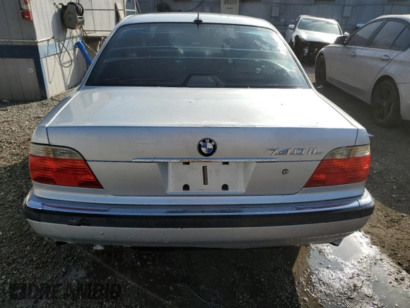 2001 BMW 7 Series 740iL with VIN WBAGH83491DP26337, listed as a Copart auction lot 87049464 with 155,453 mi miles and Clean Title. Bid and sale history available at carsss.com. Image 6.