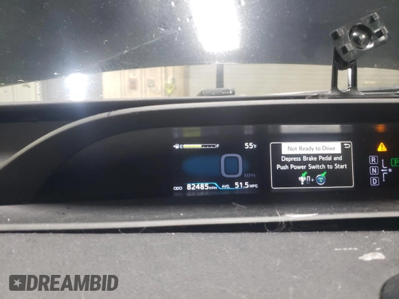 2018 Toyota Prius Two with VIN JTDKARFU3J3549423, listed as a Copart auction lot 46845505 with 82,485 mi miles and Salvage Title. Bid and sale history available at carsss.com. Image 9.