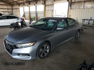 2018 Honda Accord EX with VIN 1HGCV1F47JA136590, listed as a Copart auction lot 53851585 with 100,260 mi miles and Salvage Title. Bid and sale history available at DreamBid. Image 1.