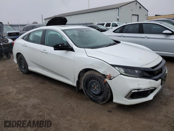 2021 Honda Civic Sedan EX with VIN 2HGFC2F72MH016625, listed as a Copart auction lot 47678435 with 175,797 mi miles and Salvage Title. Bid and sale history available at carsss.com. Image 4.