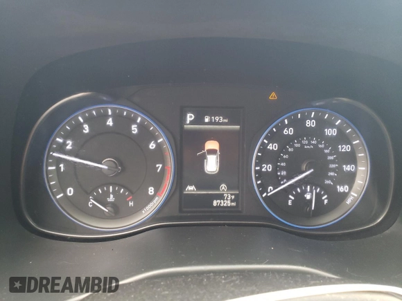 2022 Hyundai Kona SEL with VIN KM8K62AB2NU912837, listed as a Copart auction lot 50878275 with 87,325 mi miles and Salvage Title. Bid and sale history available at DreamBid. Image 9.