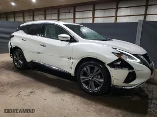 2023 Nissan Murano Platinum with VIN 5N1AZ2DJ8PC127625, listed as a Copart auction lot 43221825 with 66,476 mi miles and Salvage Title. Bid and sale history available at carsss.com. Image 4.