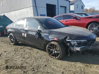 2025 Honda Civic Sedan Sport with VIN 2HGFE2F57SH500716, listed as a Copart auction lot 77831584 with 4,989 mi miles and Salvage Title. Bid and sale history available at carsss.com. Image 4.