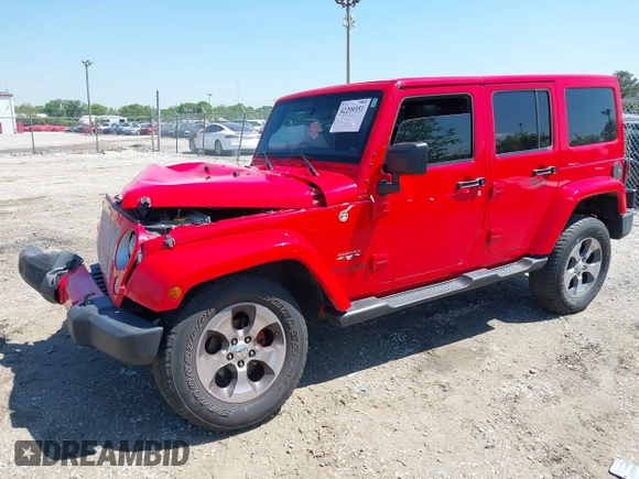 2018 Jeep Wrangler Unlimited Sahara z VIN 1C4HJWEG6JL893798, wystawiony jako IAAI lot #42299351 z przebiegiem Nie podano mil oraz . Historia ofert i sprzedaży dostępna na DreamBid. Obrazek 17.