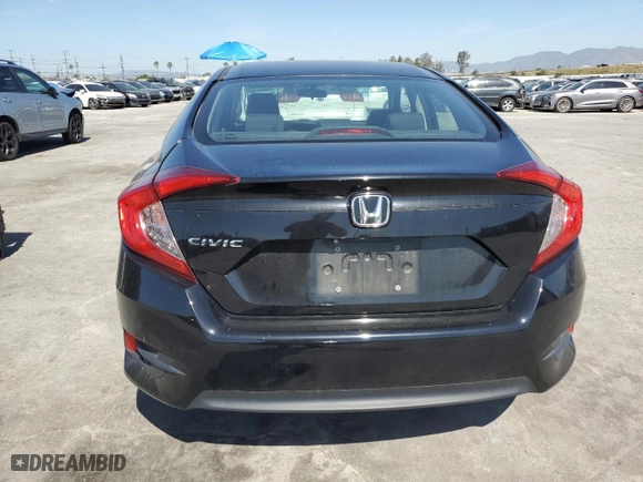 2017 Honda Civic Sedan LX with VIN 2HGFC2F57HH566021, listed as a Copart auction lot 52318955 with 109,133 mi miles and Salvage Title. Bid and sale history available at carsss.com. Image 6.