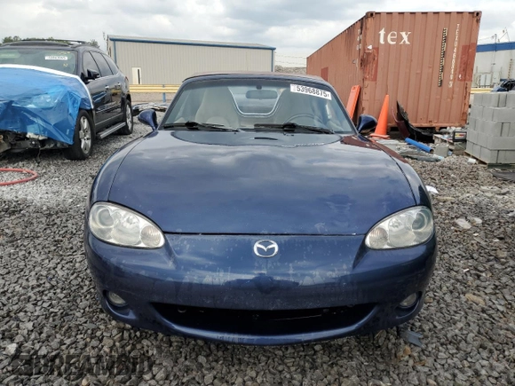 2003 Mazda MX-5 Miata Cloth with VIN JM1NB353230312023, listed as a Copart auction lot 53968875 with 174,252 mi miles and Salvage title. Bid and sale history available at DreamBid. Image 5.