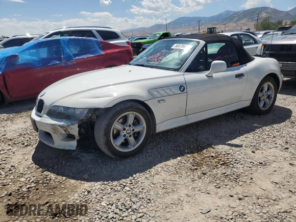 2002 BMW Z3 2.5i with VIN 4USCN33472LM06240, listed as a Copart auction lot 66478484 with 60,082 mi miles and Salvage Title. Bid and sale history available at carsss.com. Image 1.