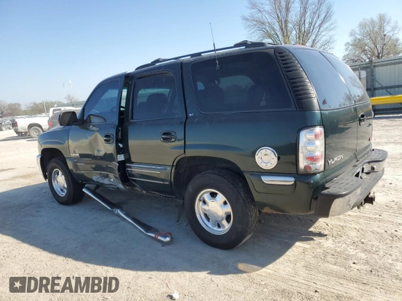 2001 GMC Yukon SLT with VIN 1GKEK13TX1J168370, listed as a Copart auction lot 50636635 with 276,374 mi miles and Salvage Title. Bid and sale history available at carsss.com. Image 2.