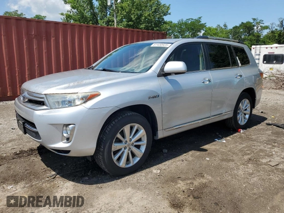 2013 Toyota Highlander Limited with VIN JTEDC3EH1D2018036, listed as a Copart auction lot 61430925 with 153,391 mi miles and Salvage title. Bid and sale history available at DreamBid. Image 1.