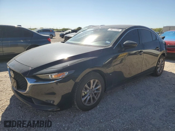 2021 Mazda 3 2.0 with VIN JM1BPAA73M1334402, listed as a Copart auction lot 79271134 with 27,338 mi miles and Salvage Title. Bid and sale history available at DreamBid. Image 1.