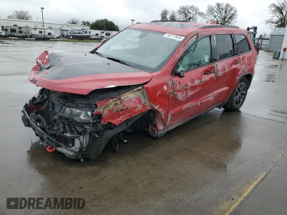 2020 Jeep Grand Cherokee Trailhawk with VIN 1C4RJFLG0LC116964, listed as a Copart auction lot 46117625 with 125,796 mi miles and Salvage title. Bid and sale history available at DreamBid. Image 1.