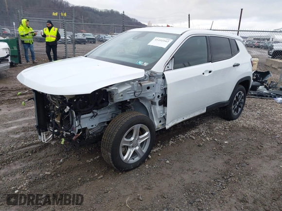 2023 Jeep Compass Sport with VIN 3C4NJDAN0PT516635, listed as a IAAI auction lot 41492162 with 19,315 mi miles and . Bid and sale history available at DreamBid. Image 18.