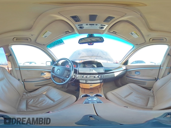 2006 BMW 7 Series 750i with VIN WBAHL83516DT01293, listed as a Copart auction lot 49506035 with Not provided miles and Salvage title. Bid and sale history available at DreamBid. Image 12.