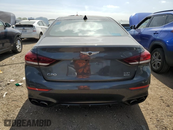 2018 Genesis G80 Sport with VIN KMHGN4JB0JU248004, listed as a Copart auction lot 56655095 with 153,653 mi miles and Clean title. Bid and sale history available at DreamBid. Image 6.