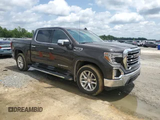 2022 GMC Sierra 1500 with VIN NCS107081, listed as a Copart auction lot 61131224 with 55,588 mi miles and Salvage Title. Bid and sale history available at DreamBid. Image 4.