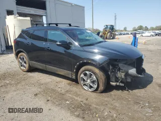 2023 Chevrolet Blazer LT with VIN 3GNKBJR47PS157100, listed as a Copart auction lot 52670025 with 9,637 mi miles and Salvage title. Bid and sale history available at DreamBid. Image 4.