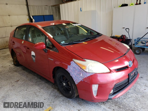 2012 Toyota Prius One with VIN JTDKN3DU7C1591869, listed as a Copart auction lot 55953285 with 382,394 mi miles and Clean Title. Bid and sale history available at DreamBid. Image 4.