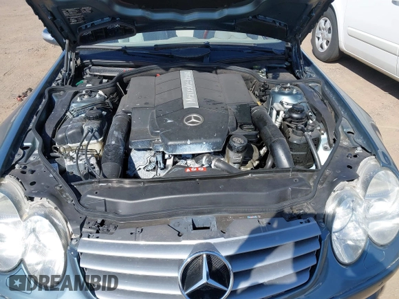 2005 Mercedes-Benz SL 500 with VIN WDBSK75F95F106944, listed as a IAAI auction lot 41970698 with 123,881 mi miles and . Bid and sale history available at DreamBid. Image 10.