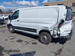 2021 Ford Transit Cargo with VIN 1FTBR2Y80MKA35393, listed as a IAAI auction lot 41732236 with 24,799 mi miles and . Bid and sale history available at DreamBid. Image 3.