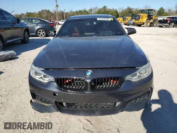 2015 BMW 4 Series 435i with VIN WBA4B1C55FD954945, listed as a Copart auction lot 41579735 with Not Provided miles and Clean Title. Bid and sale history available at DreamBid. Image 5.