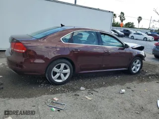 2012 Volkswagen Passat SE with VIN 1VWBH7A32CC066147, listed as a Copart auction lot 50908525 with 0 mi miles and Salvage Title. Bid and sale history available at carsss.com. Image 3.