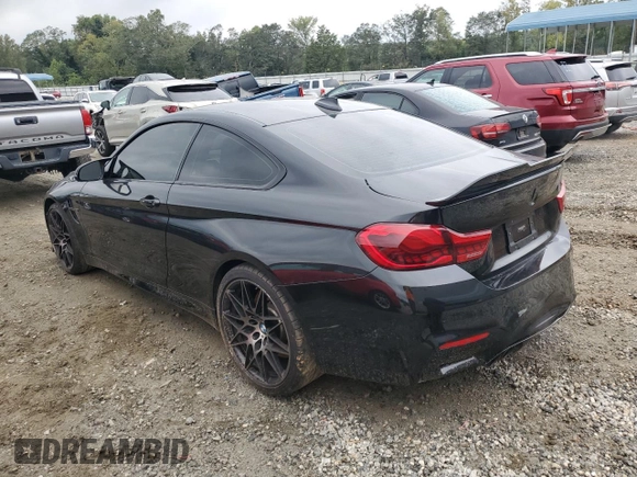 2019 BMW M4 with VIN WBS4Y9C56KAG67301, listed as a Copart auction lot 72614364 with 40,250 mi miles and Salvage Title. Bid and sale history available at carsss.com. Image 2.