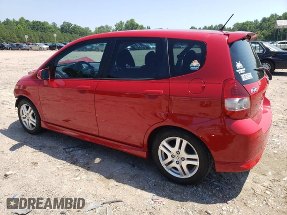 2007 Honda Fit Sport with VIN JHMGD37647S000272, listed as a Copart auction lot 61920584 with 168,922 mi miles and Salvage Title. Bid and sale history available at carsss.com. Image 2.
