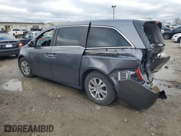 2014 Honda Odyssey EX with VIN 5FNRL5H40EB054748, listed as a Copart auction lot 46794555 with 135,095 mi miles and Salvage Title. Bid and sale history available at carsss.com. Image 2.