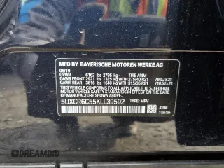 2019 BMW X5 xDrive40i with VIN 5UXCR6C55KLL39592, listed as a Copart auction lot 42558603 with 32,757 mi miles. Bid and sale history available at carsss.com. Image 14.